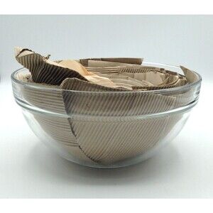 Clear Mixing Bowls Set 9-Piece Glass Nesting Round Mixing Dishware Dinner Prep